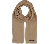 bugatti Écharpe d'été pour homme - En modal - 70 x 175 cm - Légère - Avec logo ton sur ton, camel, taille unique