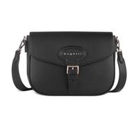 bugatti Elina sac à bandoulière M pour femme en similicuir, sac à main de taille moyenne pour femme - Noir