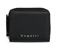 bugatti Ella - Petit Portefeuille pour Femme Compact et élégant en Similicuir Style Saffiano - Noir