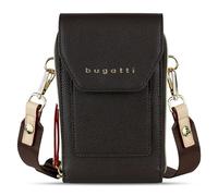 bugatti Ella portefeuille bandoulière pour femme avec compartiment smartphone, portefeuille en cuir synthétique, marron