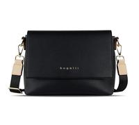 bugatti Ella - Sac à Bandoulière Femme en Similicuir - Sac à Main Élégant - Noir