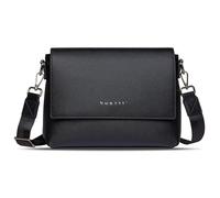 bugatti Ella - Sac à bandoulière pour femmes en similicuir - Sac à main élégant de style Safffiano - Noir