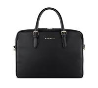 Bugatti Ella Sacoche business 15 pouces en similicuir aspect saffiano, compartiment ordinateur portable - Noir