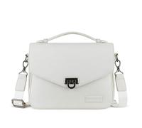 bugatti Elsa Classic Bag en cuir pour femme, sac à main pour femme avec bandoulière, blanc