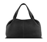 bugatti Elsa Sac à bandoulière en cuir de vachette, sac à main pour femme avec anse et bandoulière, noir
