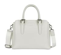bugatti Elsa Sac à main femme en cuir, sac à poignée avec bandoulière supplémentaire, blanc