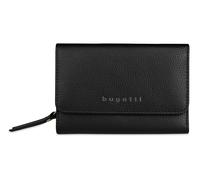 bugatti Emilia Portefeuille Femme en Cuir avec Rabat, Protection RFID, Noir