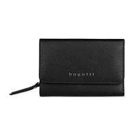 bugatti Emilia Portefeuille Femme en Cuir avec Rabat, Protection RFID, Noir
