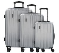 bugatti Lima 2.0 FL Set de valise à 4 roulettes 3pcs avec double roulettes couleur argent