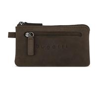 bugatti Étui à clés en cuir Luca avec 2 anneaux | dans un étui pliable bugatti, avec une poche supplémentaire à fermeture éclair