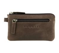 Bugatti Fashion Porte-clés Volo cuir avec compartiment à pièces et anneaux – Coffret cadeau Marron