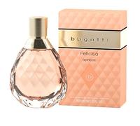 bugatti Felicità Apricot EDP Parfum pour femme 60 ml I Parfum floral fruité pour femme dans un flacon en verre I Nuances estivales d'abricot, de litchi, d'hibiscus, de vanille et de musc I Eau de