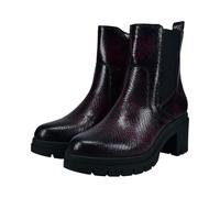 bugatti Femme ; Bottes mi-hautes ; Bordo/imprimé reptile ; 38