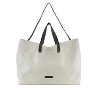 bugatti Finn sac à bandoulière extra-large, fourre-tout en toile et simili-cuir, beige