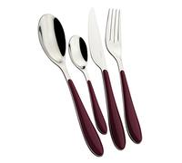 BUGATTI GGRG-023F50 Gioia Ménagère de 24 Pièces Acier INOX Rouge Grenat 22 x 8 x 30 cm