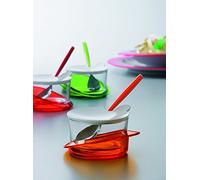 BUGATTI GL3U-02151 Glamour Table Sucrier SAN Rouge 11,5 x 11,5 x 6,5 cm