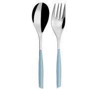 BUGATTI GL7U-021F11/12 Glamour Lot de 2 Pièces Service de Table SAN/Acier Bleu Ciel 25 x 12 x 3 cm