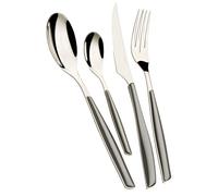 Casa Bugatti – Ensemble de 24 couverts Glamour inox 18/10, poignée argent