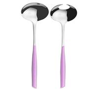 BUGATTI GLLU-021F14/15 Glamour Lot de 2 Pièces Service de Salade SAN/Acier Lilas 16 x 26 x 3 cm