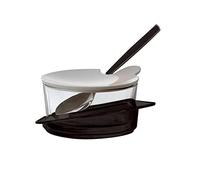 BUGATTI GLNU-02151 Glamour Table Sucrier SAN Noir 11,5 x 11,5 x 6,5 cm