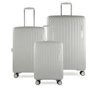 bugatti Hera - Set de 3 valises rigides Ultra-légères avec 4 roulettes pivotantes - Crème