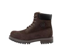 bugatti Herren Schnürstiefel, Männer Stiefel, Warm gefüttert,uebergangsschuhe,schnürboots,halbstiefel,schnürung,Dunkelbraun (6110),41 EU / 7 UK