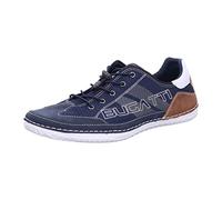 bugatti Homme Baskets décontractées à la Mode avec détails de Logo et Semelle Flexible, Bleu Foncé, 43 EU