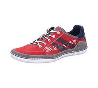 bugatti Homme Baskets décontractées à la Mode avec détails de Logo et Semelle Flexible, Rouge, 40 EU