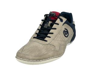 bugatti Homme Baskets décontractées à Semelle Souple, Chaussures à Lacets avec Mousse à mémoire de Forme, Lacets élastiques, Taupe, 46 EU