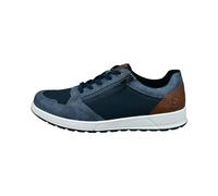 bugatti Homme Baskets décontractées avec Fermeture éclair, Semelle extérieure résistante, Bleu Foncé, 45 EU