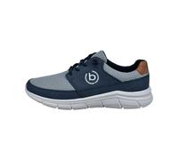 bugatti Homme Baskets en Mesh, Baskets Respirantes, Lacets élastiques, Bleu Foncé Bleu, 40 EU