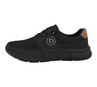 bugatti Homme Baskets en Mesh, Baskets Respirantes, Lacets élastiques, Noir, 44 EU
