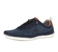 bugatti Homme Baskets Sportives avec Fonction Soft Fit, Lacets élastiques, Cognac Bleu Foncé, 47 EU