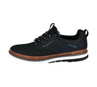 bugatti Homme Chaussure à Lacets en mélange de matières Respirantes, Mousse à mémoire de Forme, Lacets élastiques, Noir, 47 EU