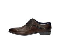 bugatti Homme Chaussure Basse Business en Cuir de Haute qualité, Derby au Design Minimaliste, Brun, 44 EU