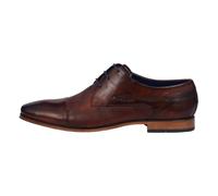 bugatti Homme Chaussure Basse Business en Cuir, Derby avec Finition à la Main et Bout croisé, Brun, 48 EU