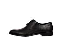bugatti Homme Chaussure Basse Business en Cuir, Derby avec Finition Bicolore et Semelle intérieure Souple, Noir, 42 EU