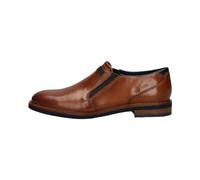 bugatti Homme Chaussures Business en Cuir avec imprégnation Longue durée et Coupe Extra-Large, Brun Cognac, 46 EU