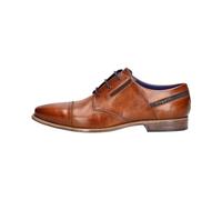 bugatti Homme Chaussures Business en Cuir avec imprégnation Longue durée et Coupe Extra-Large, Cognac, 48 EU