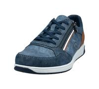 bugatti Homme Klassischer Sneaker mit Zipp-Element und Logo an der Seite Basket, Blue 4000, 40 EU