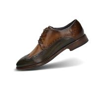 bugatti Homme Livorno Flex Evo Mocassin , Vert Foncé Taupe,43 EU