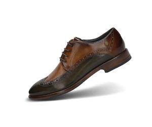 bugatti Homme Livorno Flex Evo Mocassin , Vert Foncé Taupe,43 EU