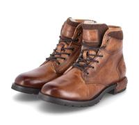 bugatti Homme Modischer Stiefel im Biker-Look mit Warmem Innenfutter Botte Tendance, Cognac, 41 EU
