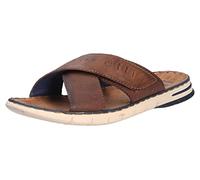 bugatti Homme Mules d'été en Cuir et Textile, Cognac, 44 EU