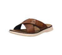 bugatti Homme Mules d'été en Cuir et Textile, Cognac, 45 EU
