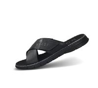 bugatti Homme Mules d'été en Cuir et Textile, Noir, 46 EU