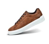 bugatti Homme Zeitlose Sneaker für Einen Vielseitigen, Sportlich-eleganten Look Chaussures Basses à Lacets, Cognac, 41 EU