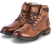 Bugatti Hommes Boots à lacets/ Bottines d'hiver Marron Cuir lisse Taille : 42