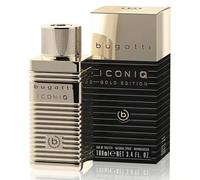 bugatti Parfum pour homme Iconiq Gold Edition 100 ml I Eau de toilette pour homme avec bergamote, notes épicées, iris et musc I Sensuel et confiant I Parfum pour homme agrumé/ambré