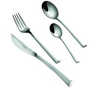 BUGATTI IN-077S50MB Caprera Ménagère de 24 Pièces Service de Table Acier 39 x 27 x 5 cm